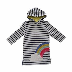 Boden Kids Swim Coverup - Blue and Yellow Stripes